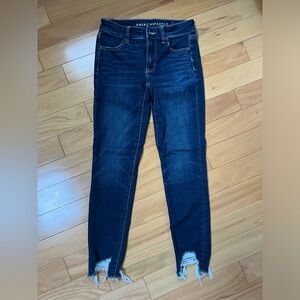 American Eagle high-rise jegging crop